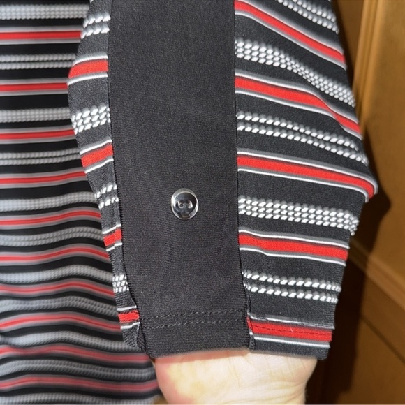 Diana Belle size large  Striped V-Neck Women's Top - Picture 4 of 4